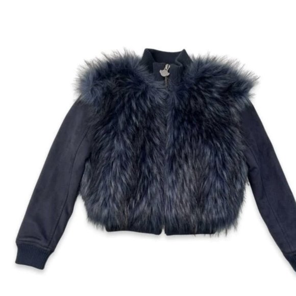 Appaman Other - Appaman NAVY FAUX FUR COAT size 10